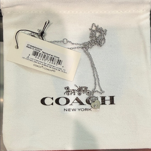 Coach Accessories - Coach Silver Pendant Necklace